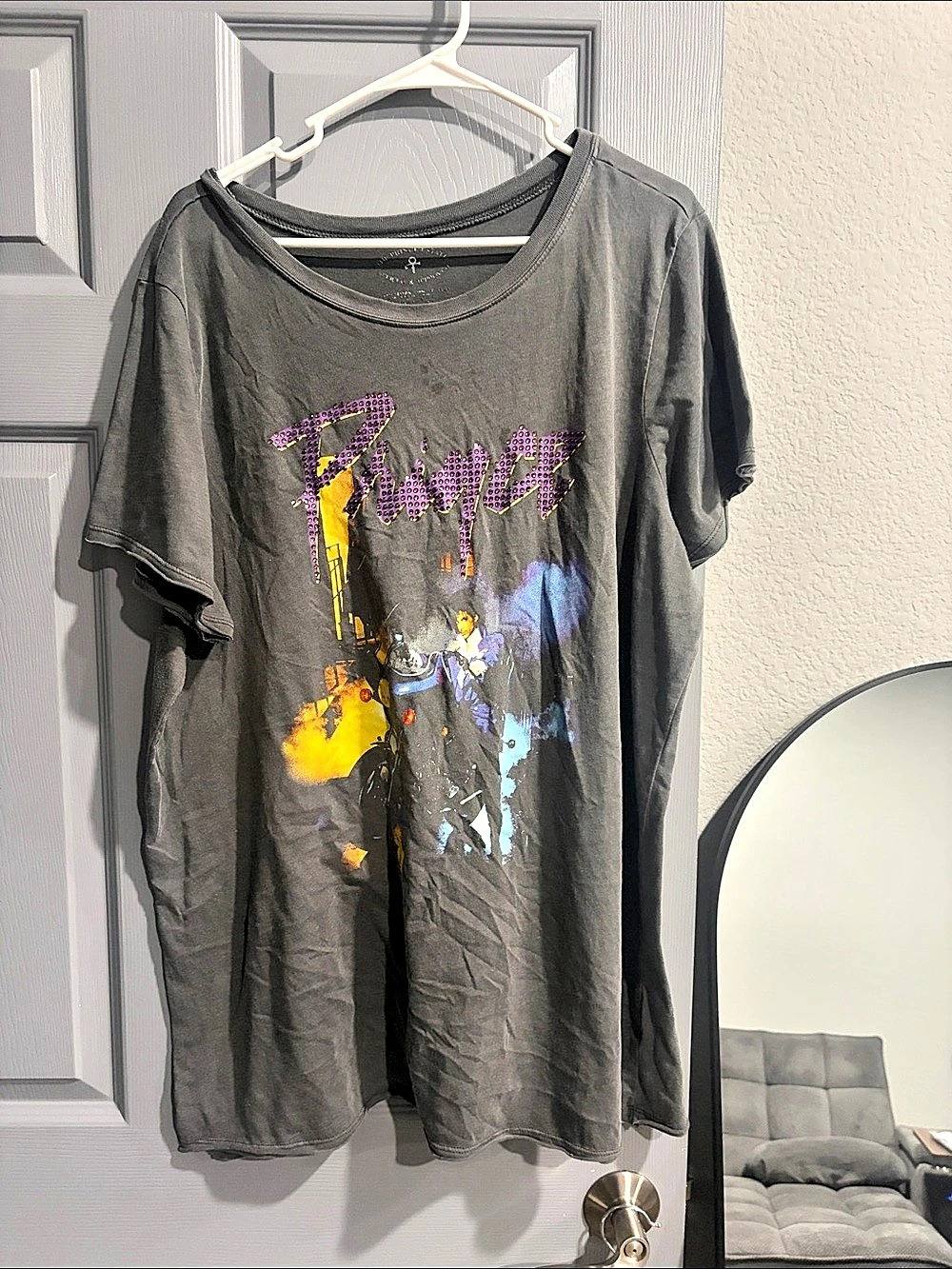 Torrid Prince Purple Rain Motorcycle Rhinestone Graphic T-Shirt Graphic T-Shirt
